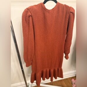 Women's Rust Sweater Dress